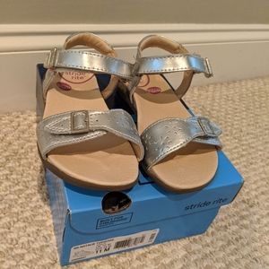 Stride Rite Natalie Sandals silver NWT